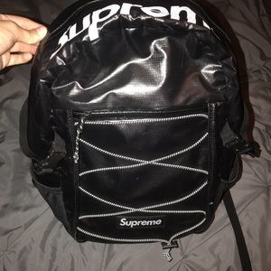 Supreme black backpack